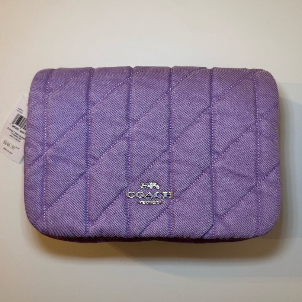 Coach Quinn Quilted Denim Bag in Iris